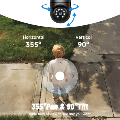 GBIUT Lightbulb Security Camera, 5G WiFi 2K Light Socket Cameras for Home, Wireless Outdoor Camera, 360 Motion Detection and Alarm, Two Way Talk, Color Night Vision